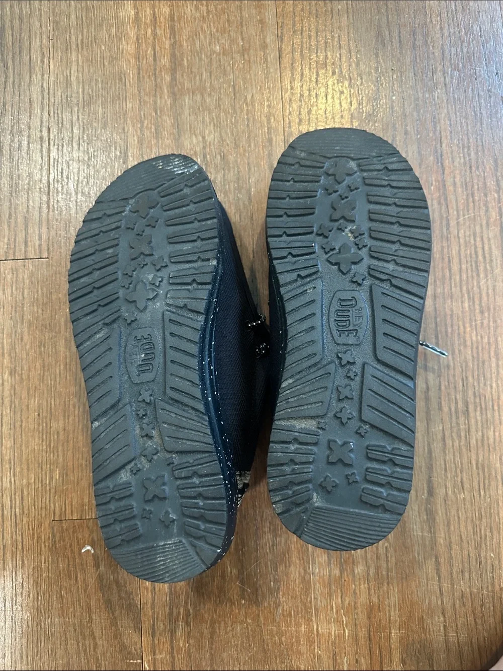 Hey Dude Kids Black Slip-On Casual Sneakers